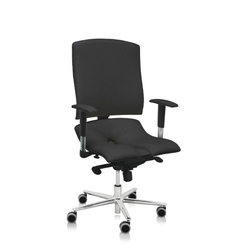Ergonomická židle Ásana Steel Standard Textil Black 